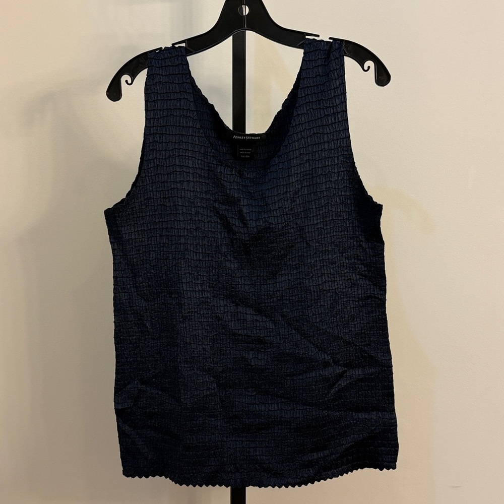 Navy Sleeveless Top